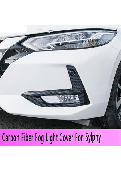 Nissan Sylphy Için 1 Çift Karbon Fiber Sis Farı Kapağı Izgara Çerçevesi (Yurt Dışından) fiyatları