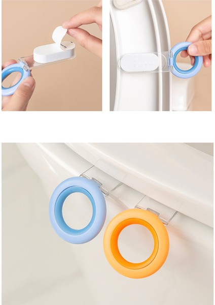 Tuvalet Kapağı Tuvalet Anti-Kirli Taşıma Kolu Dokunmayı Önleyin Tuvalet Kapağı Kolu Kapağı Banyo Tuvalet Kapağı (Yurt Dışından) fiyatları