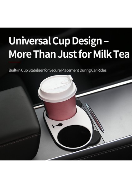 Tesla Model Y Model 3 2017-2023 Merkezi Konsol Bardak Tutucu Ekleme, Yuva Kayma Sınırlayıcı Sabitleyici Su Bardağı Klipsi-Panda (Yurt Dışından) indirimleri