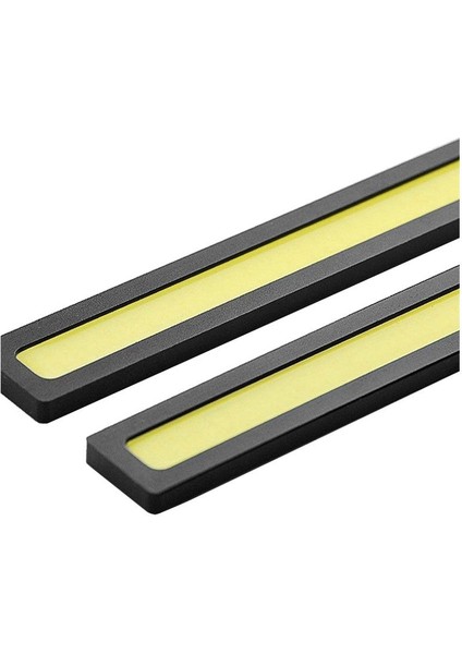 x Su Geçirmez Süper Parlak Araba Drl Sis Sürüş Lambaları Cob LED Işık Beyaz (Yurt Dışından)