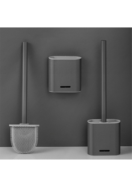 Premium Silikon Tuvalet Fırçası - Gri - Duvara Montajlı ve Turbo Kurutmalı Tuvalet Fırçalığı (Yurt Dışından) modelleri