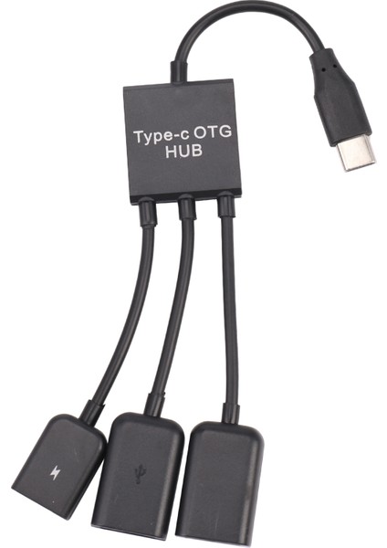 USB 3.1 Tip C Erkek - 2 Çift USB A 2.0 Dişi + Mikro USB Dişi 3'ü 1 Arada Otg Hub (Yurt Dışından)