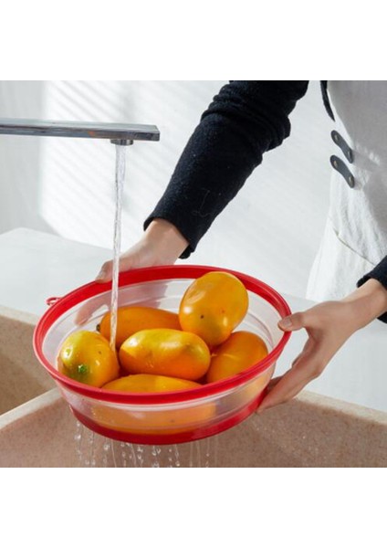 Katlanabilir Mikrodalga Sıçrama Kapağı, Mikrodalga Tepsileri Kapaklı Yemek Kapağı (Kırmızı) (Yurt Dışından) fiyatları