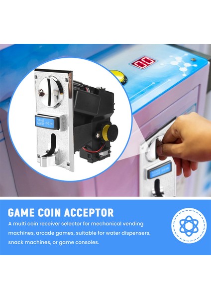 Mekanizma Otomat Makinesi Mech Arcade Oyunu Için Çoklu Para Alıcı Seçici (Yurt Dışından) indirimleri