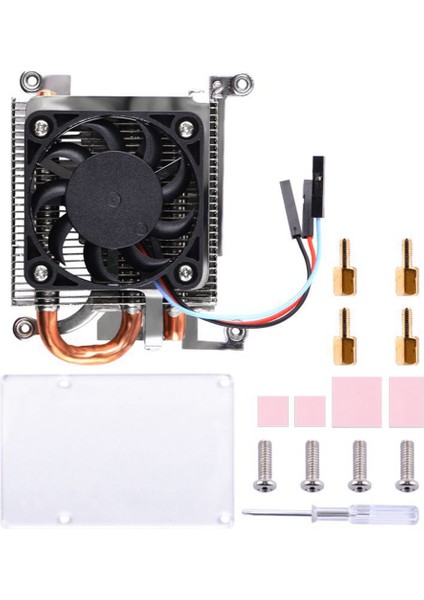 Raspberry Pi Için Pwm Kulesi Soğutma Fanı 3b/3b+/4b Pwm Hız Düzenleyici Soğutma Termal Pedli Termal Soğutma Cihazı (Yurt Dışından)