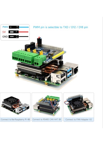 Raspberry Pi Için Pwm Kulesi Soğutma Fanı 3b/3b+/4b Pwm Hız Düzenleyici Soğutma Termal Pedli Termal Soğutma Cihazı (Yurt Dışından)