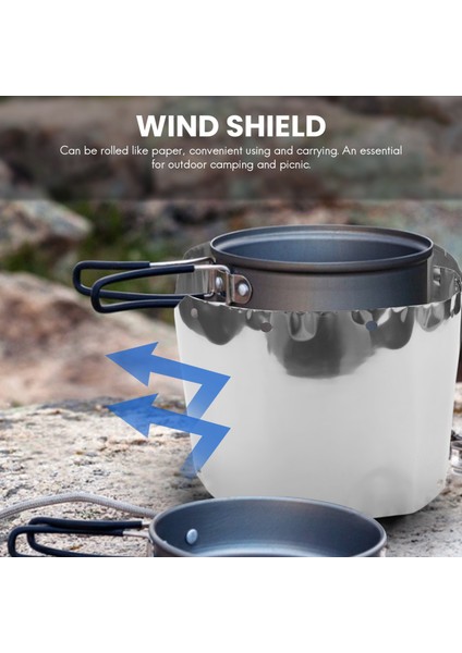 Saf Titanyum Kamp Sobası Rüzgar Kalkanı Kamp Sobası Rüzgar Perdesi Açık Gaz Sobası Rüzgar Geçirmez Cam 15CM (Yurt Dışından) modelleri