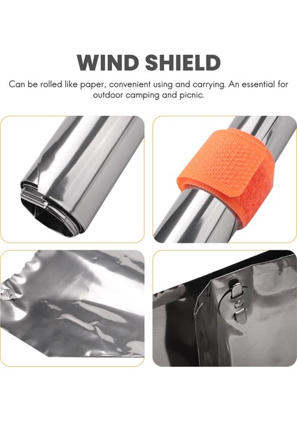 Saf Titanyum Kamp Sobası Rüzgar Kalkanı Kamp Sobası Rüzgar Perdesi Açık Gaz Sobası Rüzgar Geçirmez Cam 15CM (Yurt Dışından) indirimleri