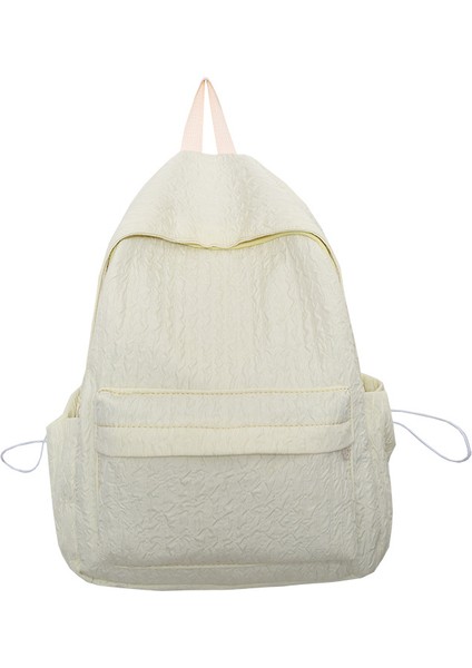 Basit Okul Çantası Kız Büyük Kapasiteli Sırt Çantası Çok Yönlü Öğrenci Sırt Çantası (Yurt Dışından)