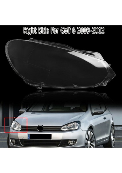 Araba Far Kabuk Far Camı Değiştirme Otomatik Şeffaf Abajur-Vw Golf 6 Mk6 R 2009-2012 (Yurt Dışından)