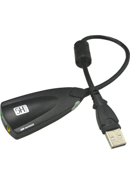 USB Ses Kartı 7.1 Adaptörü 5hv2 3D Ses 3.5mm Dizüstü Bilgisayar Masaüstü Için (Yurt Dışından)