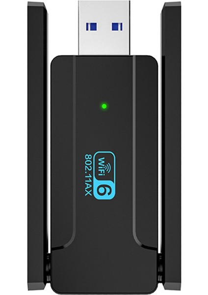 USB Wifi Adaptörü Usb3.0 Wifi6 Kablosuz Ağ Kartı AX1800M 2.4g/5ghz Çift Bantlı Yüksek Hızlı Ağ Kartı (Yurt Dışından)