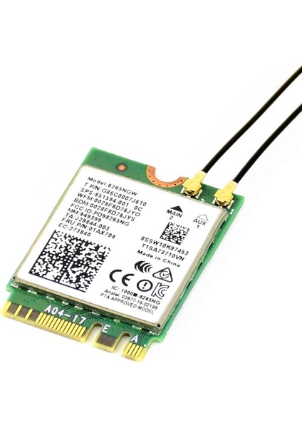 Jetson NANO(B01) Yerleşik Intel 2.4g / 5g Hz Çift Bant Wifi Bluetooth 4.2 Ipex Konektörü Için Waveshare AC8265 Kablosuz Nıc Modülü (Yurt Dışından)