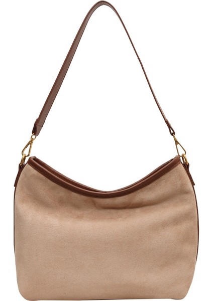 Retro Süet Topuz Kadın Çok Yönlü Omuz Crossbody Çanta Niş Tote Çanta (Yurt Dışından)