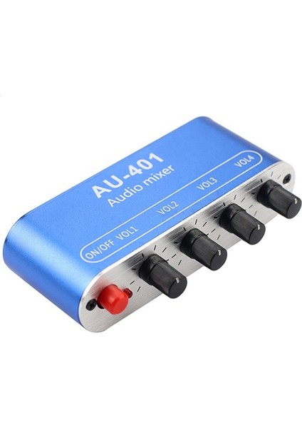 Stereo Mikser (4 Giriş, 1 Çıkış) Bireysel Kontrol Kartı Dıy Kulaklık Amplifikatör Kutusu DC12V (Yurt Dışından)