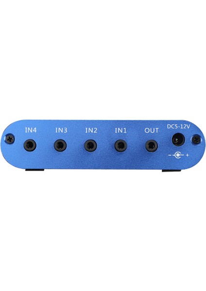 Stereo Mikser (4 Giriş, 1 Çıkış) Bireysel Kontrol Kartı Dıy Kulaklık Amplifikatör Kutusu DC12V (Yurt Dışından)