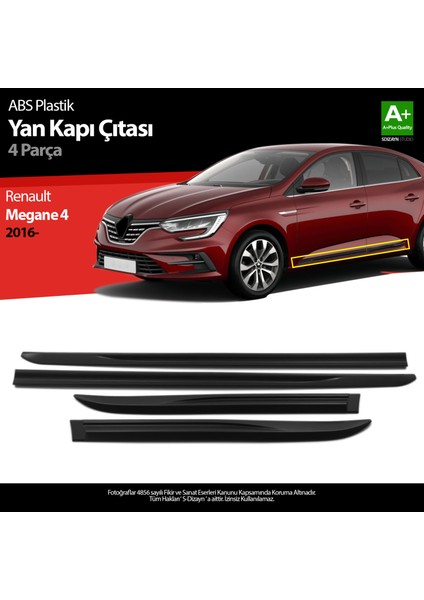 Megane 4 Yan Kapı Çıtası Plastik OEM Still 2016-2020 A+ Kalite