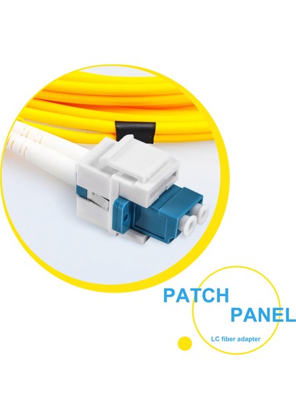 Lc Fiber Optik Adaptör Lc - Lc Dubleks Çok Modlu 10 GB F/f Duvar Plakaları, Patch Paneller Için Keystone Bağlayıcı (Yurt Dışından)