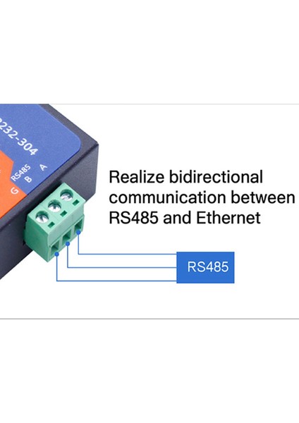 Modbus Seri Bağlantı Noktası RS485 Ethernet Dönüştürücü Sunucuya USR-TCP232-304 Veri Iletimi Dhcp/dns Desteklenir (Yurt Dışından)