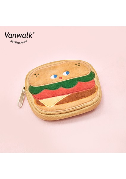 Yuanqi Kahvaltı Karikatür Sikke Çanta Yaratıcı Okul Çantası Sevimli Kolye Anahtar Saklama Çantası (Yurt Dışından)