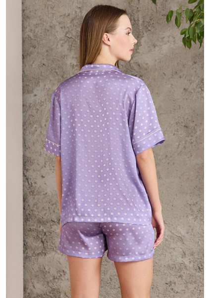 Saten Emprime Crop'lu 3'lü Pijama Takımı - 1225 modelleri