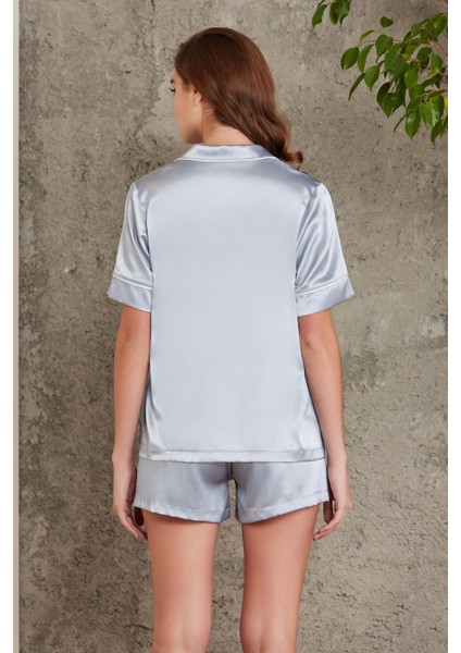 Saten Biyeli Pijama Takımı - 1205 fırsatları