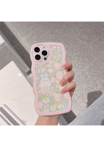iPhone 13 Pro Max Telefon Tpu Kılıfı Bilek Zinciri ile Temiz Telefon Kapağı (Yurt Dışından)