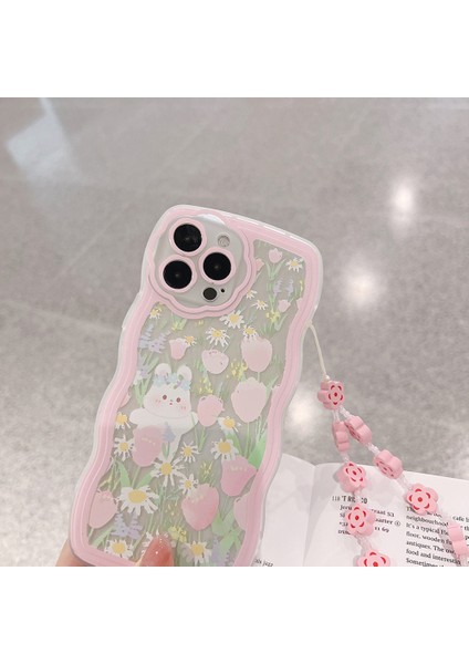 iPhone 13 Pro Max Telefon Tpu Kılıfı Bilek Zinciri ile Temiz Telefon Kapağı (Yurt Dışından)