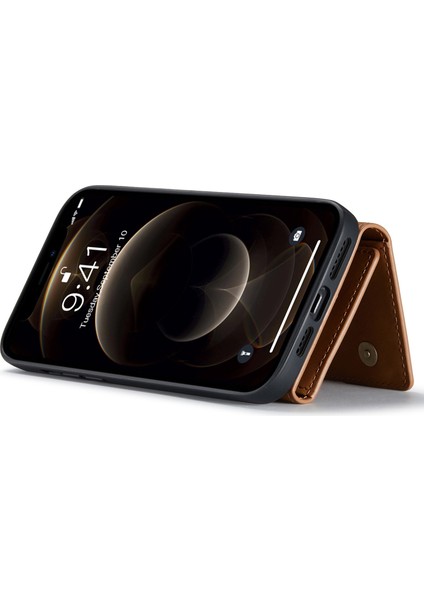 iPhone 15 Plus Pc+Tpu+Pu Kickstand Telefon Kabuğu Manyetik Cüzdan Telefon Kasası (Yurt Dışından) modelleri