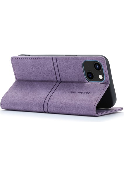 iPhone 15 Plus Pu Deri Cüzdan Telefon Kapağı Manyetik Kapanış Standı Çantası (Yurt Dışından) fırsatları