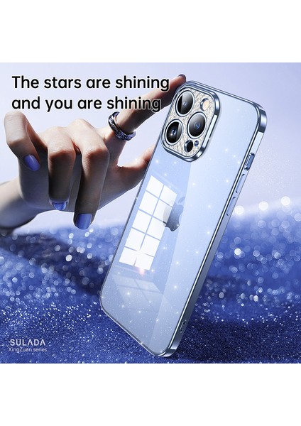 iPhone 15 Plus Telefon Kılıfı, Glitter Rhinestone Dekor Elektraplatma Yumuşak Tpu Arka Kapak (Yurt Dışından) fiyatları