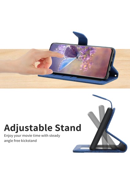 iPhone 15 Plus Dayanıklı Pu Deri Deri Telefon Stand Kapağı Cüzdan Kılıfı Kayış (Yurt Dışından)