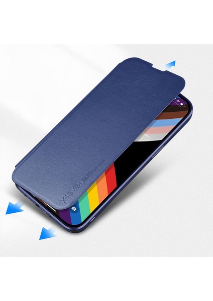 iPhone 15 Plus Manyetik Kapatma Pu Deri Flip Cover Şok Geçirmez Stand Kılıfı (Yurt Dışından) modelleri