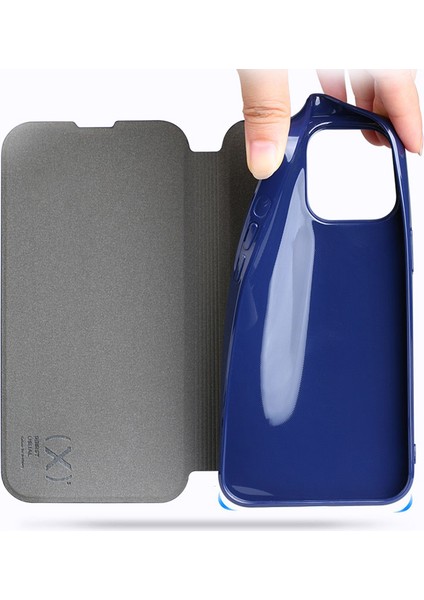 iPhone 15 Plus Manyetik Kapatma Pu Deri Flip Cover Şok Geçirmez Stand Kılıfı (Yurt Dışından) fırsatları