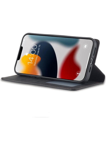 iPhone 15 Plus Şok Geçirmez Cüzdan Telefon Kılıfı Cilt Touch Deri Cüzdan Telefon Kapağı (Yurt Dışından)