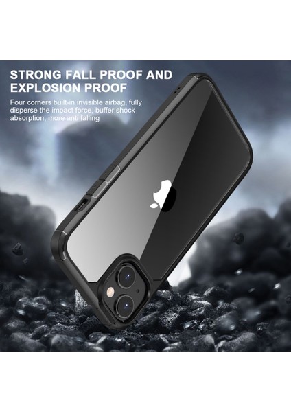 iPhone 15 Plus Pc+Tpu Koruyucu Arka Kapak Telefon Kasası (Yurt Dışından)