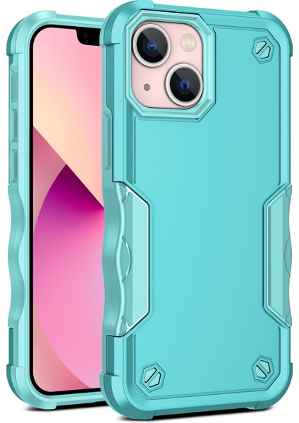 iPhone 15 Plus Anti Slip Tutuşları Telefon Kılıfı Pc + Tpu Çift Katman Şok Emilim Koruyucu Kapak (Yurt Dışından)