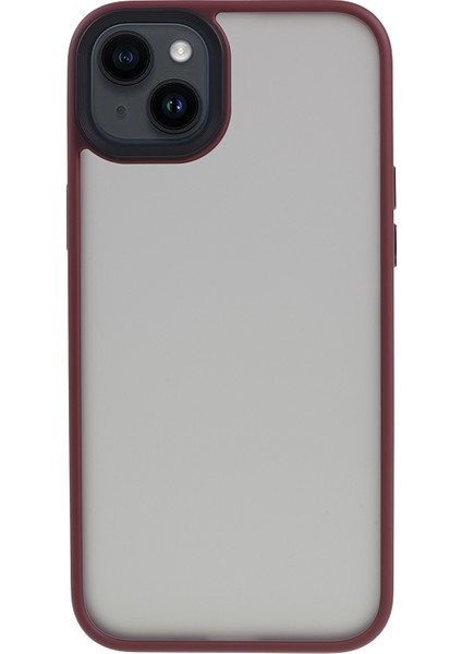 iPhone 15 Plus Koruyucu Tpu+Akrilik Mat Telefon Kabuğu Cilt Dokunuşlu Telefon Kılıfı (Yurt Dışından)