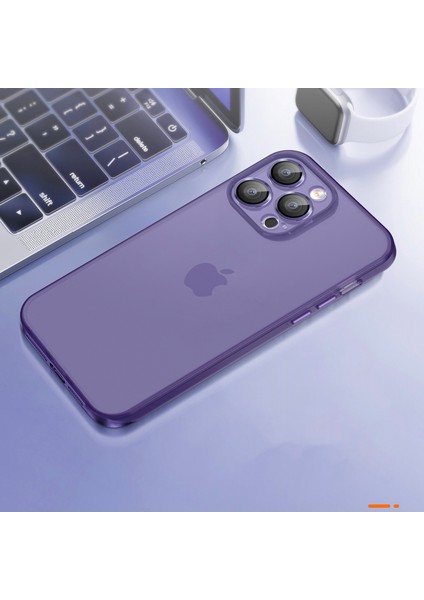 iPhone 15 Plus Şok Geçirmez Telefon Kılıfı Pc+Tpu Cam Lens Film ile Tebrik Mat Kapak (Yurt Dışından)