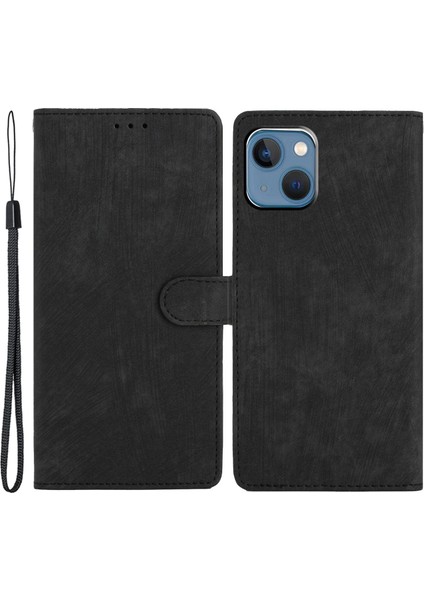 iPhone 15 Plus Stand Cilt Touch Cep Telefonu Kapağı Pu Deri Cüzdan Ince Cep Telefon Kılıfı (Yurt Dışından)