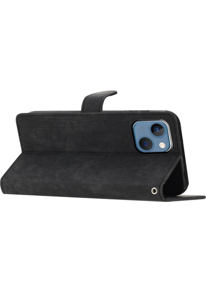 iPhone 15 Plus Stand Cilt Touch Cep Telefonu Kapağı Pu Deri Cüzdan Ince Cep Telefon Kılıfı (Yurt Dışından)