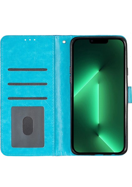 iPhone 15 Plus Işıltılı Pu Deri Cüzdan Kılıfı Stand Anti-Çizelge Telefon Kapağı (Yurt Dışından)