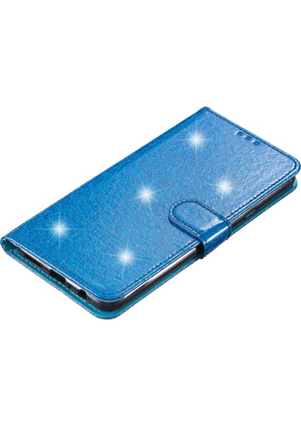 iPhone 15 Plus Işıltılı Pu Deri Cüzdan Kılıfı Stand Anti-Çizelge Telefon Kapağı (Yurt Dışından)