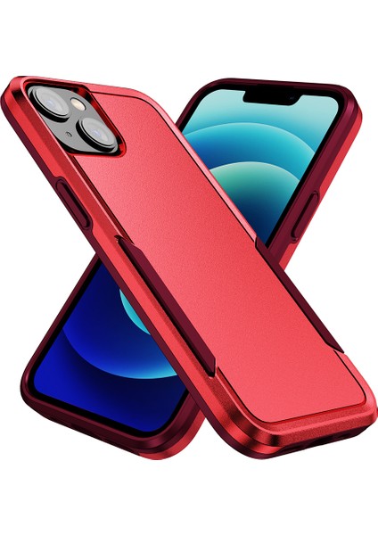 iPhone 15 Plus Şok Geçirmez Telefon Kasası Önleme Önleyici Pc+Tpu Arka Kapak (Yurt Dışından)