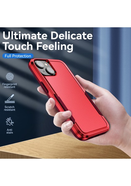 iPhone 15 Plus Şok Geçirmez Telefon Kasası Önleme Önleyici Pc+Tpu Arka Kapak (Yurt Dışından)