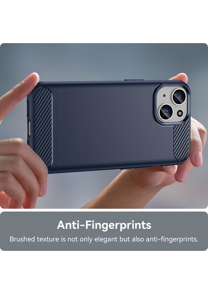 iPhone 15 Plus Karbon Fiber Doku Tpu Kasası, Çizilmeye Dayanıklı Telefon Kapağı (Yurt Dışından)