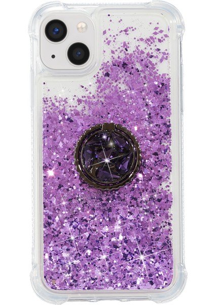 iPhone 15 Yumuşak Tpu Telefon Kılıf Halka Tutucu Kickstand Telefon Kapağı (Yurt Dışından)