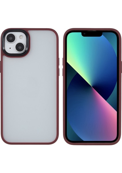 iPhone 15 Plus Damla Dayanıklı Tpu+Akrilik Telefon Kılıfı Cilt Touch Arka Kapak (Yurt Dışından)