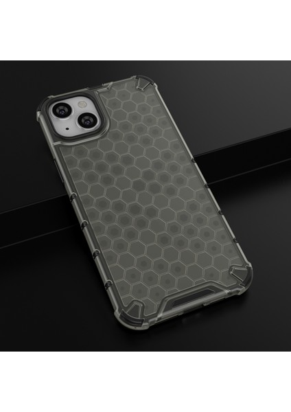 iPhone 15 Plus Telefon Kılıfı, Tpu+Pc Telefon Kabuğu Petek Dokusu Arka Kapak (Yurt Dışından)