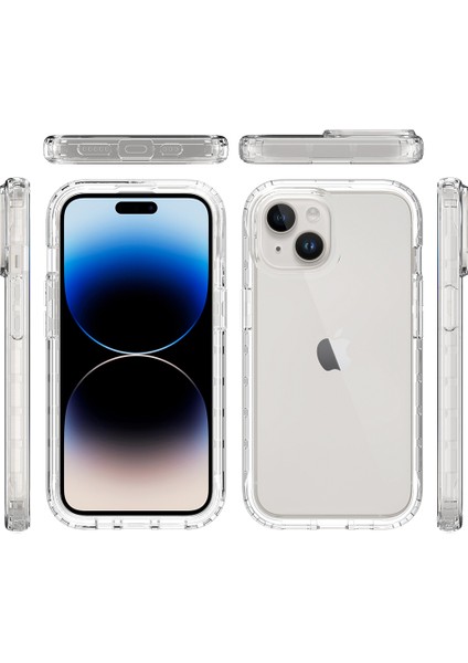 iPhone 15 Koruyucu Kapak, Gradyan Renkli Pc+Tpu Telefon Kasası (Yurt Dışından)